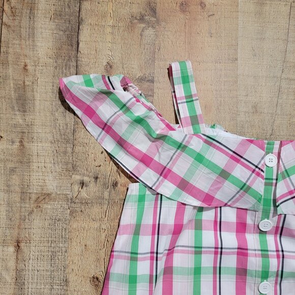 Pretty in Plaid: Crown & Ivy Off-Shoulder Dress - Picture 12 of 15